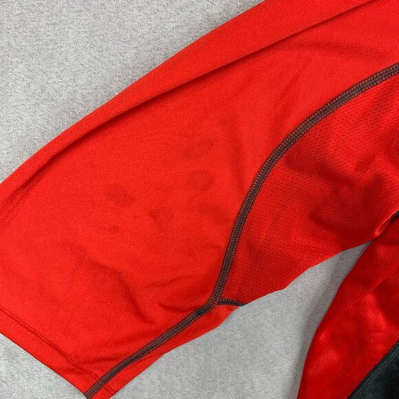 Nike Pro Combat Mens Shirt XL Fitted Red Gray Colorblock 3/4 Sleeve Swingman - Picture 11 of 11